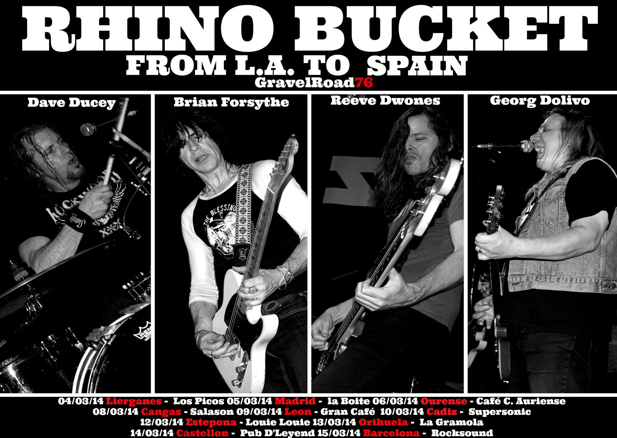 Rhino Bucket gira española 2014